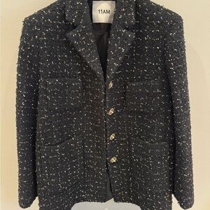 Women's Black Tweed Jacket